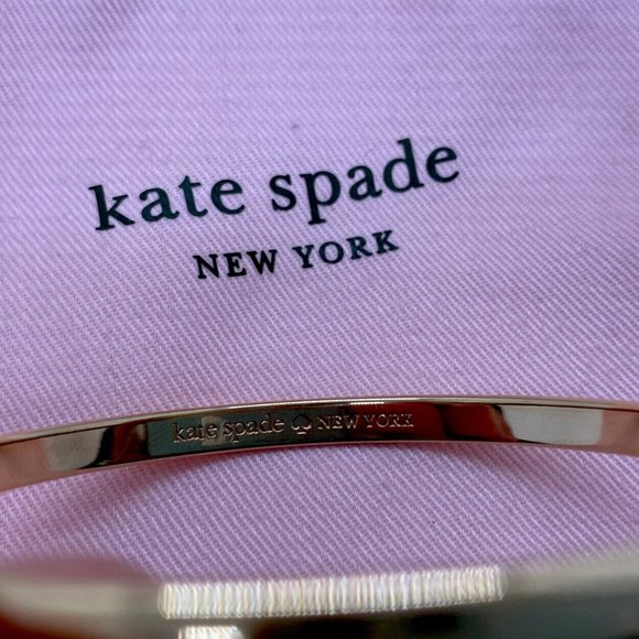 Kate Spade Rose Gold Idiom Bangle Stop and Smell the Roses - Picture 2 of 4